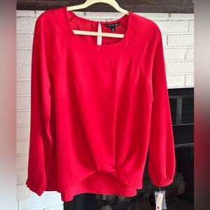 Zac & Rachel Red Top for Women. This top is new with tags. Size Med. Long Sleeve